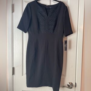 Tahari black dress nwt size 10